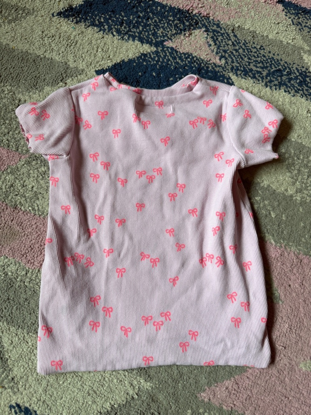 ZARA Ribbed Bow Tee - Picture 3 of 3